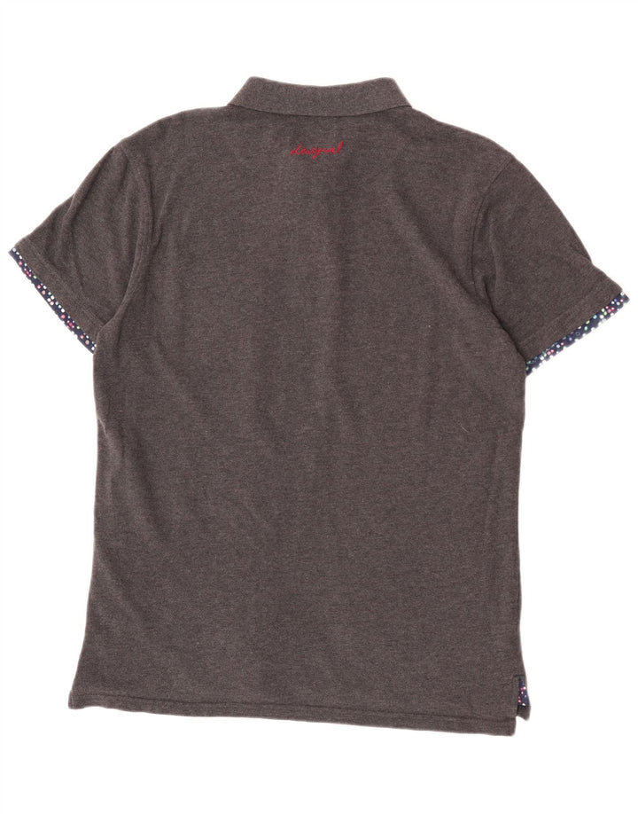 Desigual muška uska polo majica velika siva