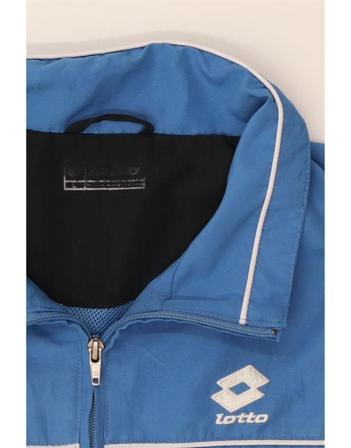 LOTTO Mens Tracksuit Top Jacket Large Blue Polyester Vintage Lotto and Second-Hand Lotto from Messina Hembry 