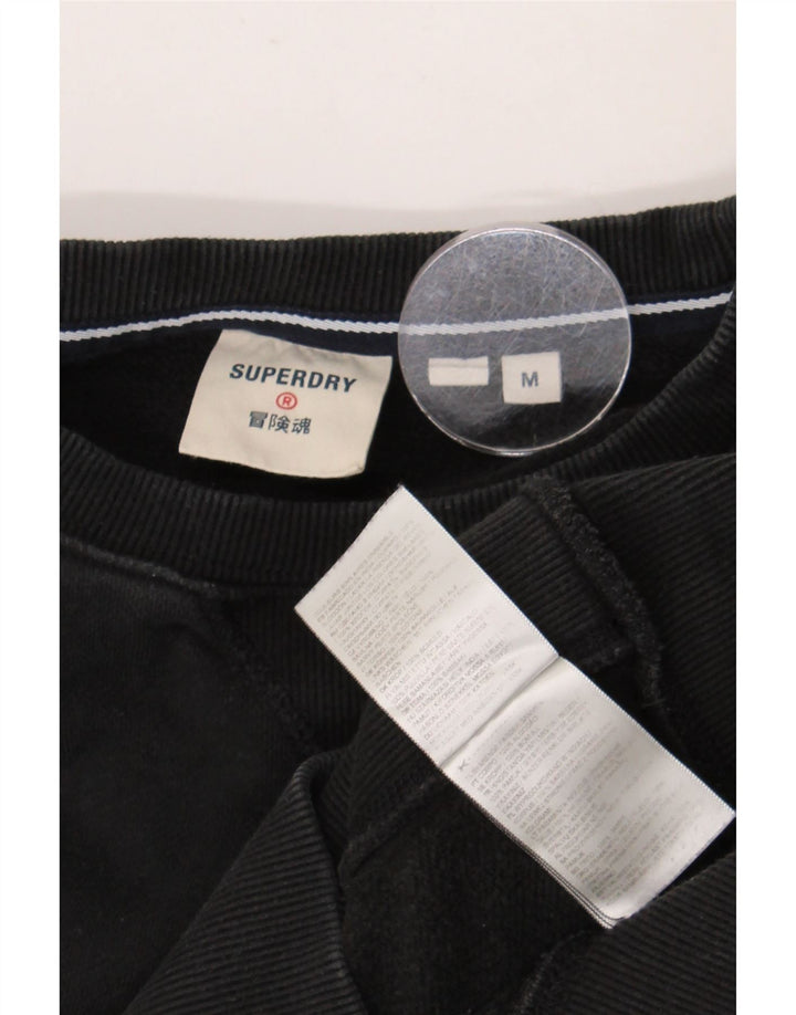 Superdry muška dukserica Srednji crni pamuk