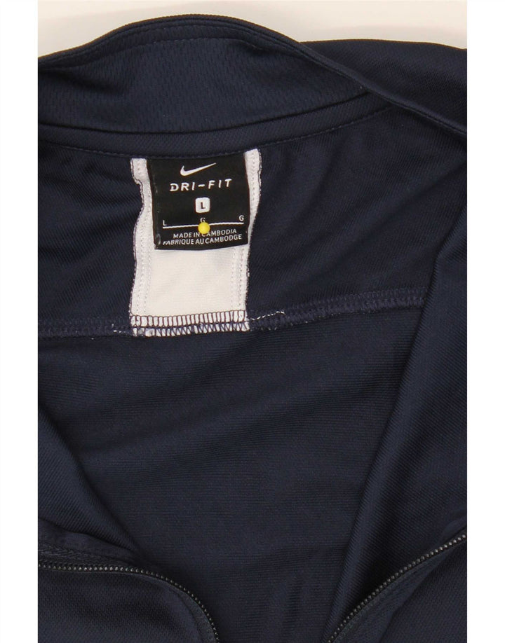 Nike Dri Fit trenirka velika jakna tamnoplave boje