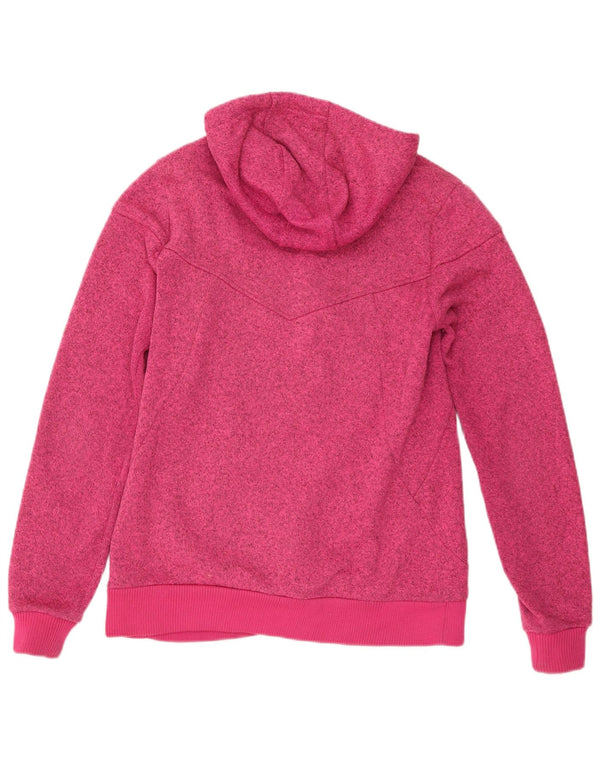 Jack Wolfskin Ženski pulover s kapuljačom na patentni zatvarač UK 12/14 Srednje ružičasto s pjegama