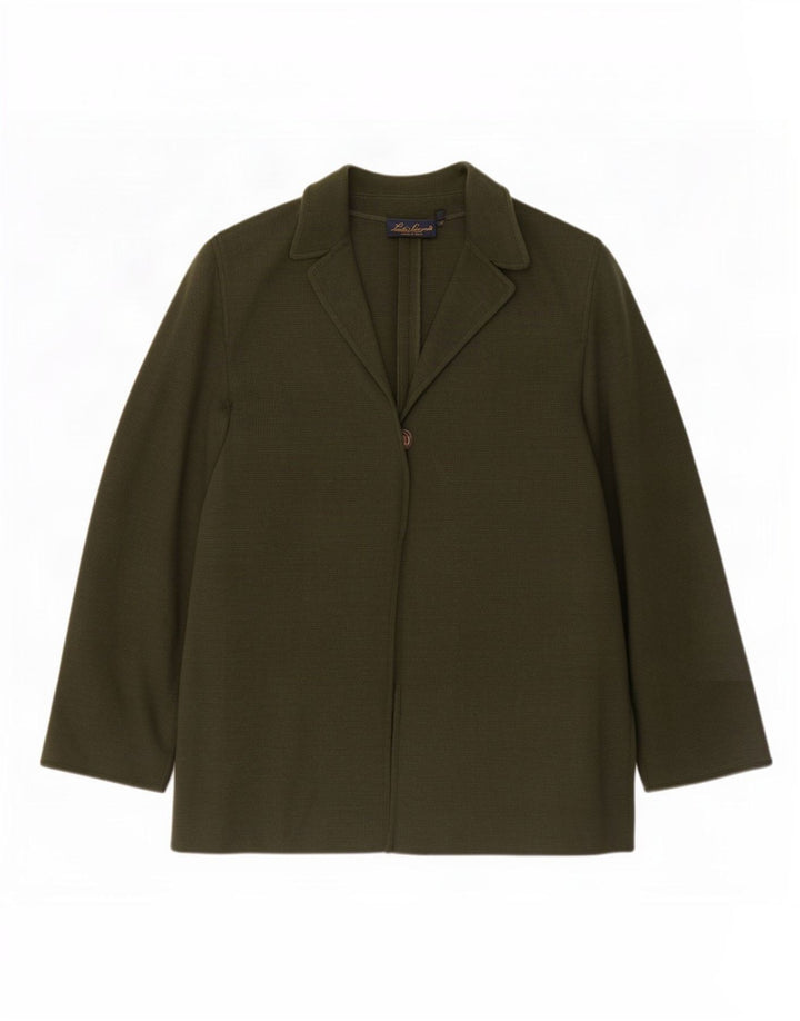 Luisa Spagnoli Ženska jakna s jednim gumbom UK 18 XL zelena