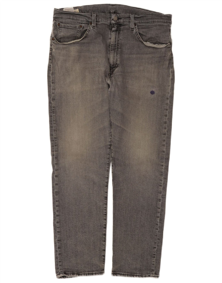 LEVI'S Muške 502 sužene traperice W36 L30 Sivi pamuk