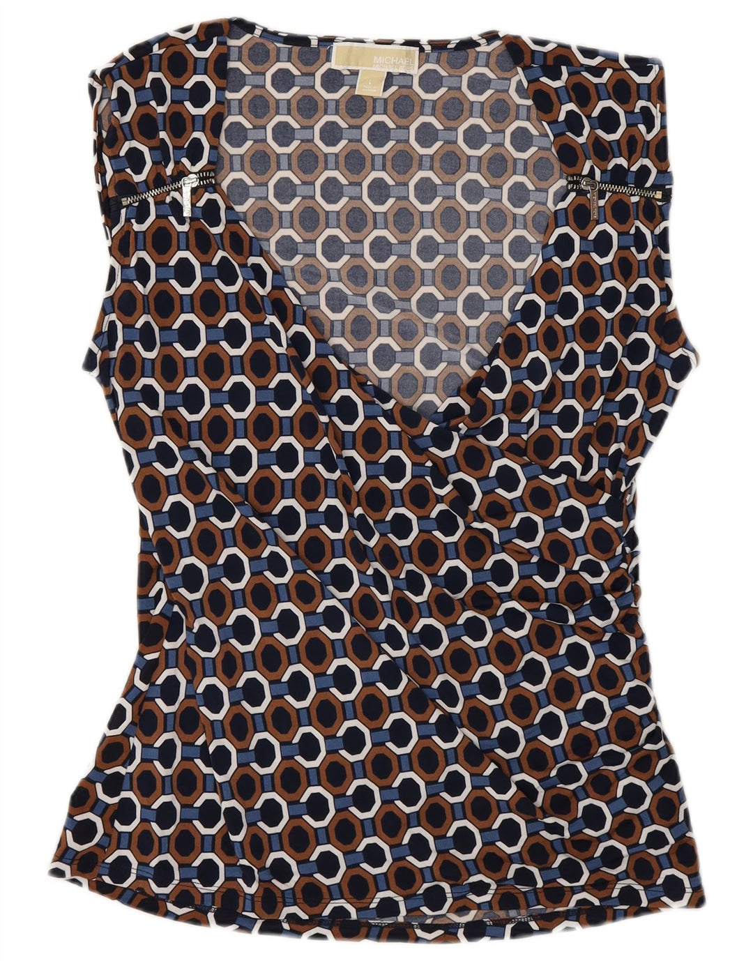 Michael Kors Top ženska bluza UK 14 velikih višebojnih geometrijskih oblika
