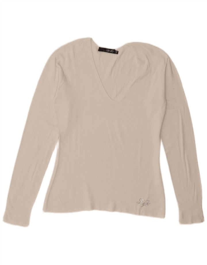 Liu Jo ženska majica dugih rukava IT 42 Srednje bijela