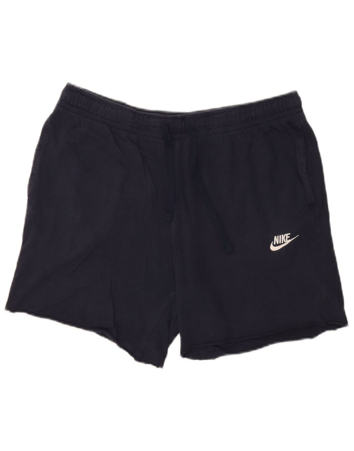 Nike Mens Sport Shorts Large Navy Blue Pamuk