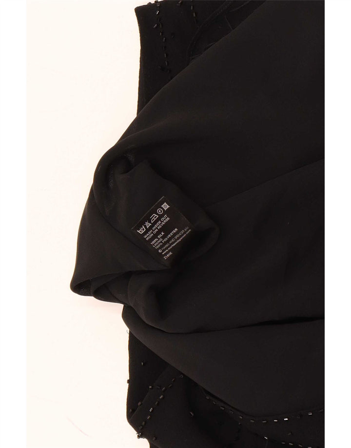 Marks & Spencer ženska majica bez rukava UK 20 2XL crna svila