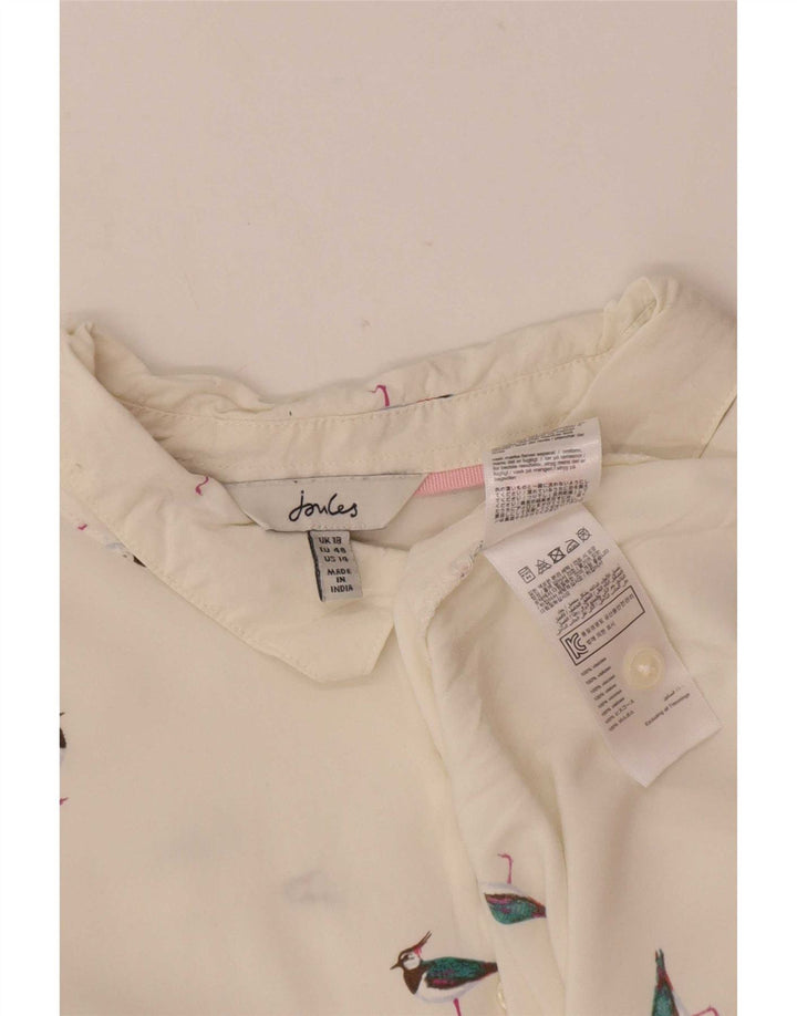 Joules Ženska prevelika košulja s apstraktnim uzorkom UK 18 XL Bijela