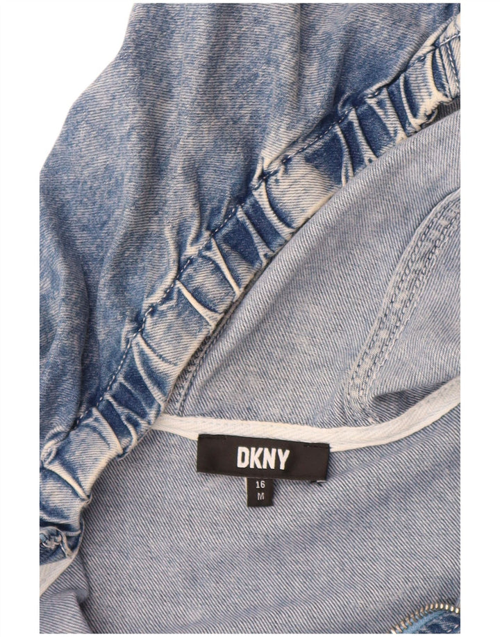 DKNY Boys Graphic Pulover Denim jakna 15-16 godina Srednje plavi pamuk