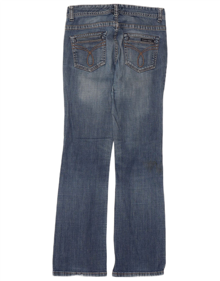 CALVIN KLEIN Ženske Bootcut traperice US 6 Small W32 L30 Plavi pamuk