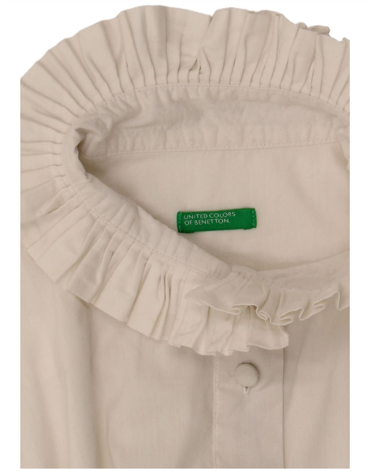 Benetton ženska košulja bluza UK 14 srednje bijela