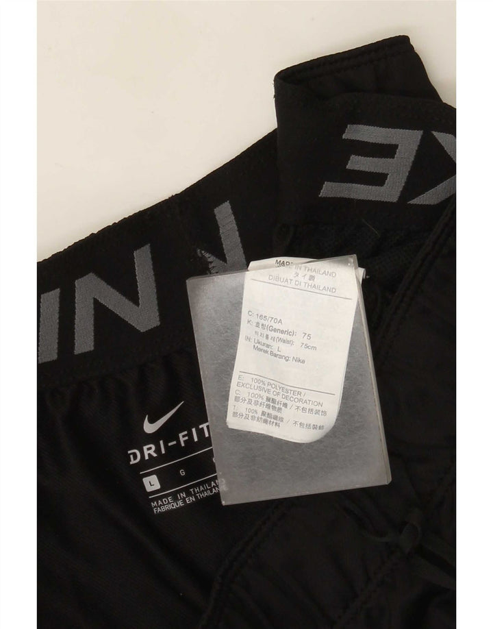 Nike Ženske Dri Fit Sportske kratke hlače UK 16 veliki crni poliester