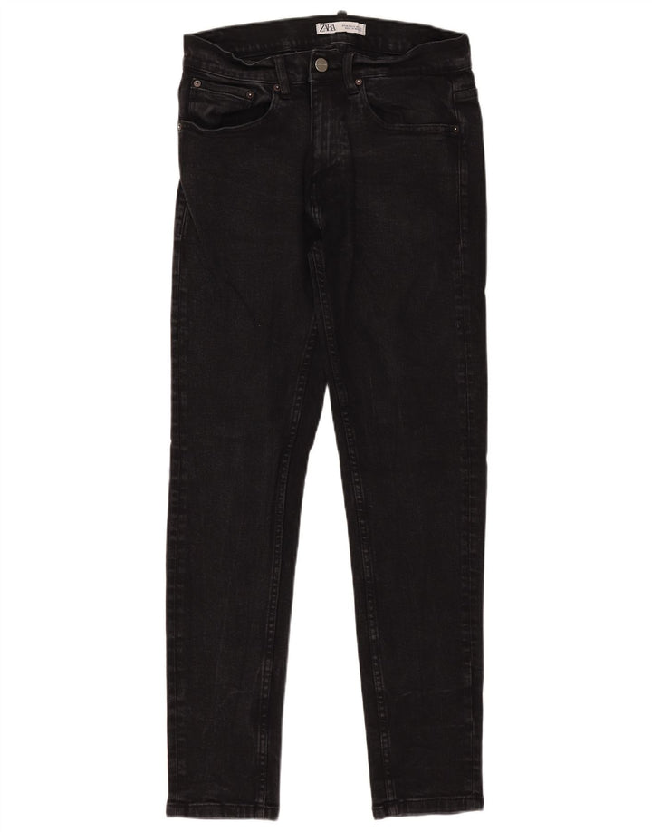 Zara muške uske traperice EU 40 srednje W30 L30 crni pamuk