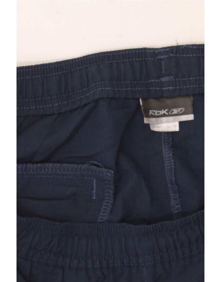 REEBOK Mens Tracksuit Trousers Joggers Small  Navy Blue Polyester Vintage Reebok and Second-Hand Reebok from Messina Hembry 