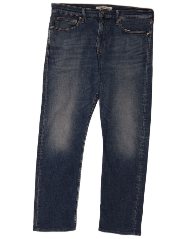 Calvin Klein Muške uske traperice W36 L32 Plave