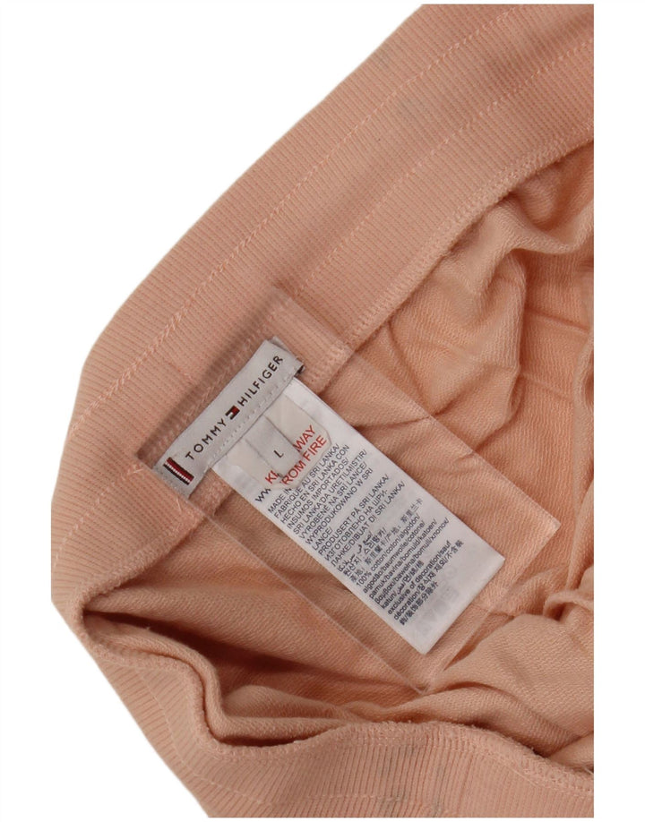 TOMMY HILFIGER Ženska trenirka Hlače Joggers UK 14 Large Pink Cotton