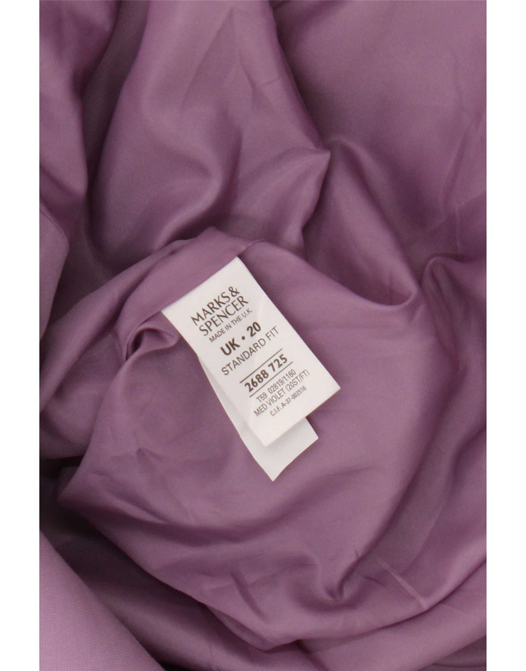 Marks & Spencer ženska standardna jakna sa 2 gumba UK 20 2XL Lila