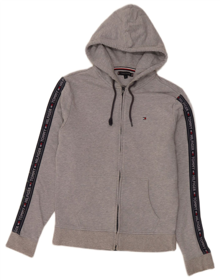 Tommy Hilfiger muški džemper s kapuljačom s patentnim zatvaračem srednje sive boje
