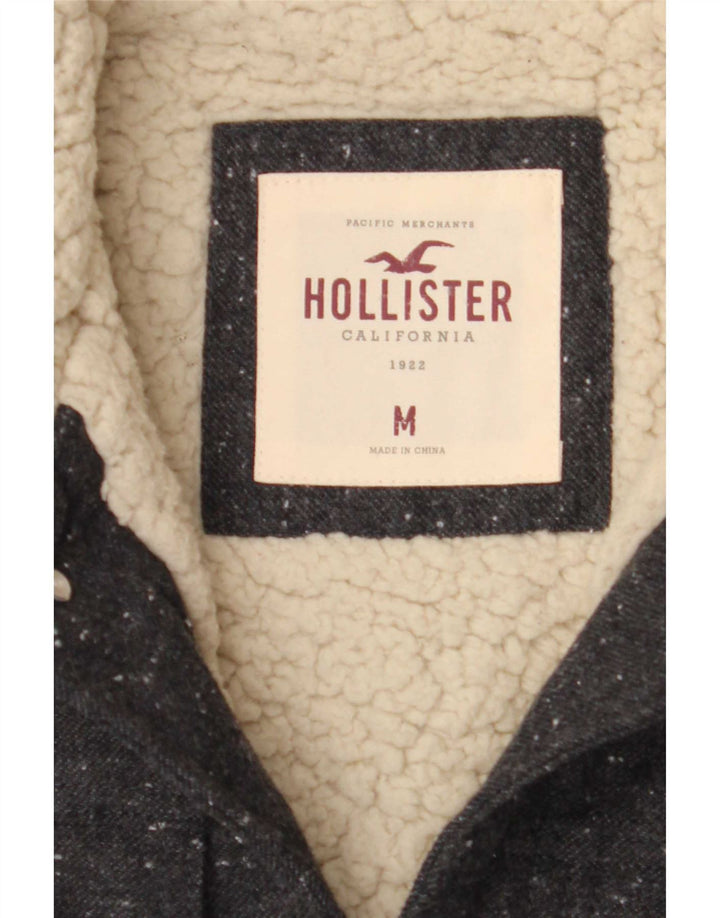 Hollister muška šerpa jakna UK 38 srednje sivi poliester