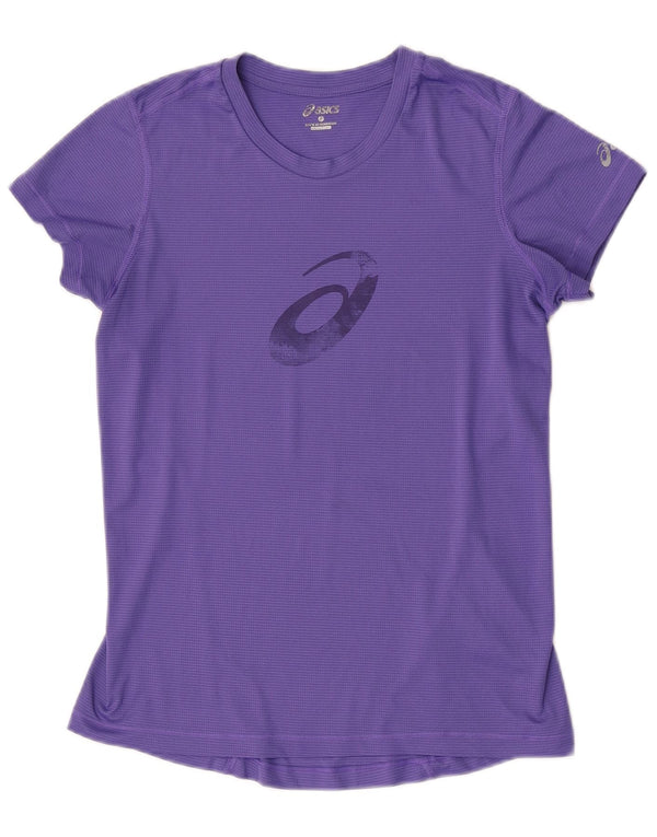 Asics ženska majica kratkih rukava s grafičkim motivima, UK 10 malih ljubičastih pruga