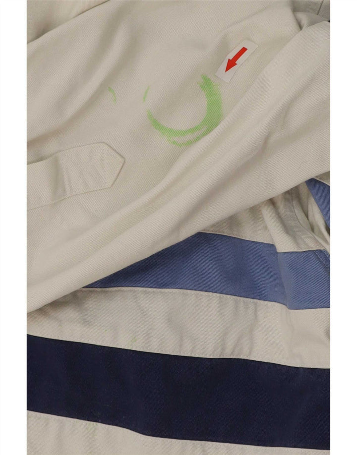Crew Clothing Muška pulover košulja, pamuk srednje bijele pruge