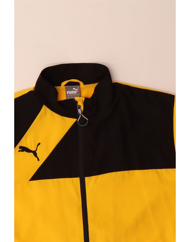 Puma muška gornja jakna trenirke Medium Yellow Colourblock Poliester