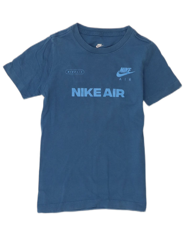 Nike Boys Graphic T-Shirt Top 7-8 Years XS Plavi pamuk