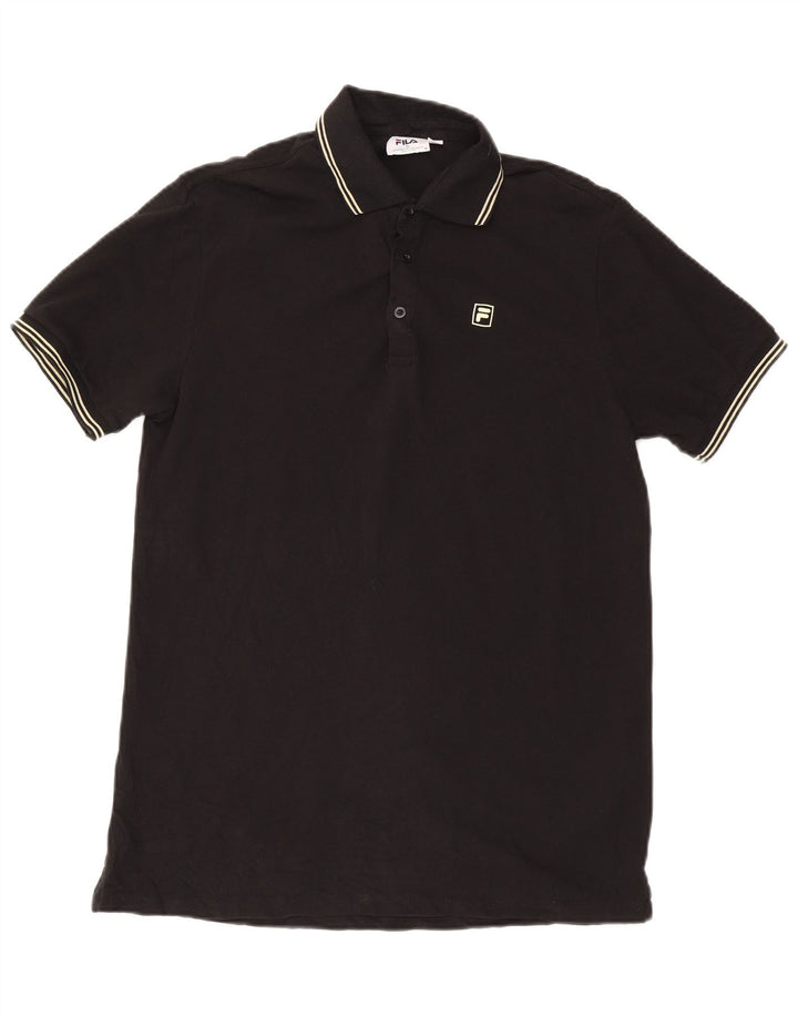Fila muška polo majica mala crna pamučna