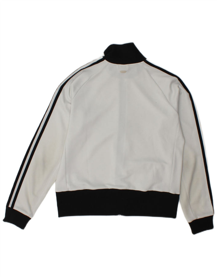 Adidas ženska gornja jakna trenirke UK 18 XL bijeli poliester u boji