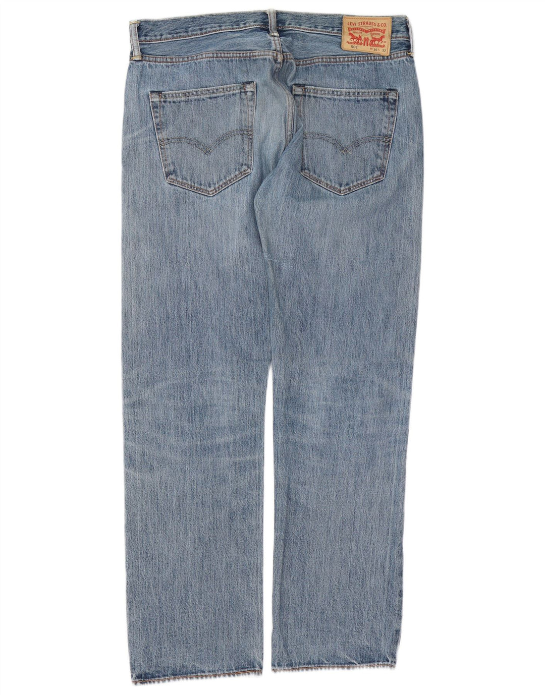Levi's muške 501 ravne traperice W36 L32 plavi pamuk