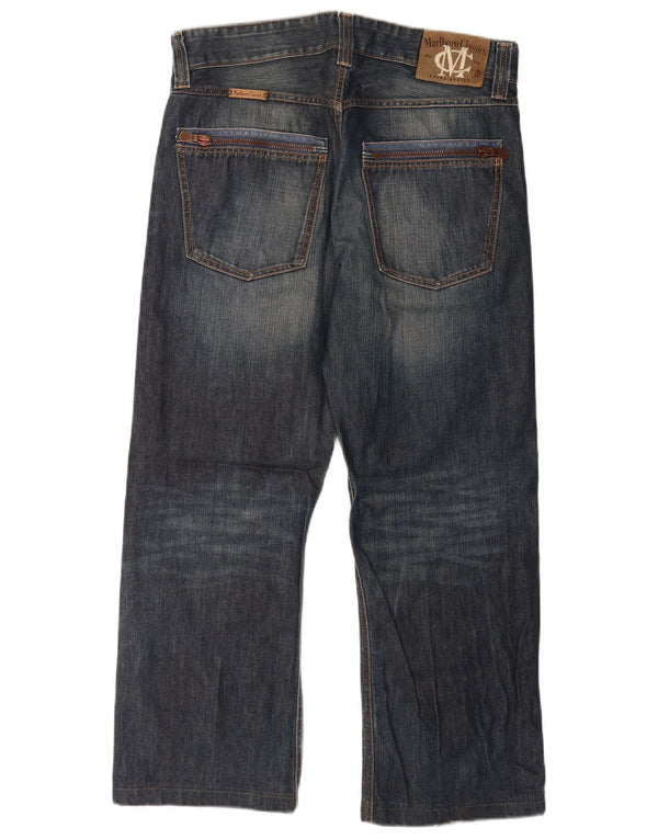 Marlboro Classics Mens Straight Jeans W32 L28 Plavi pamuk