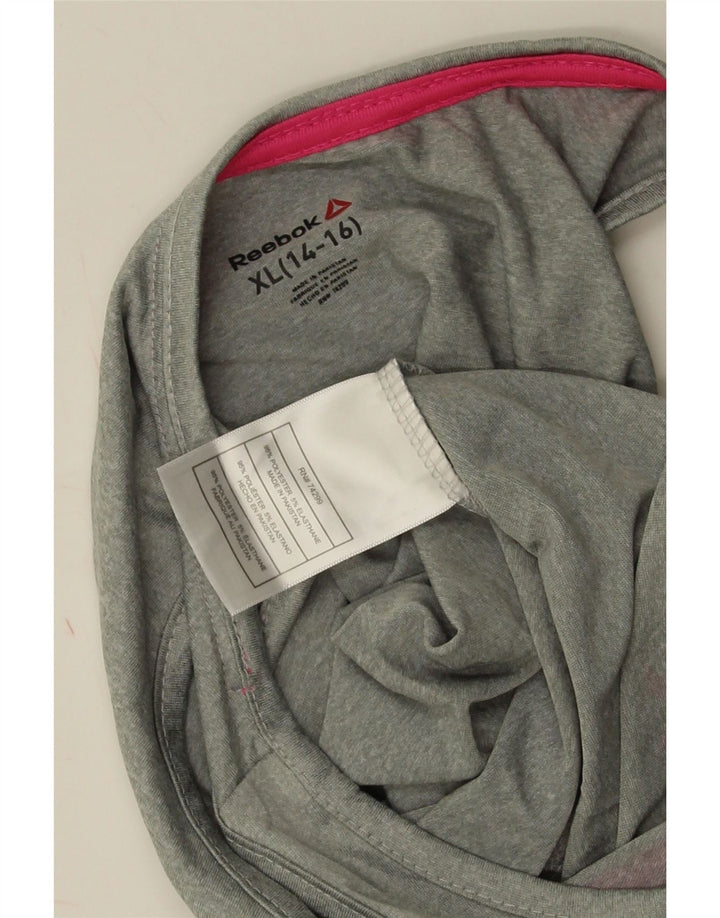 Reebok odijelo bez rukava za djevojčice 14-15 godina XL sivi poliester