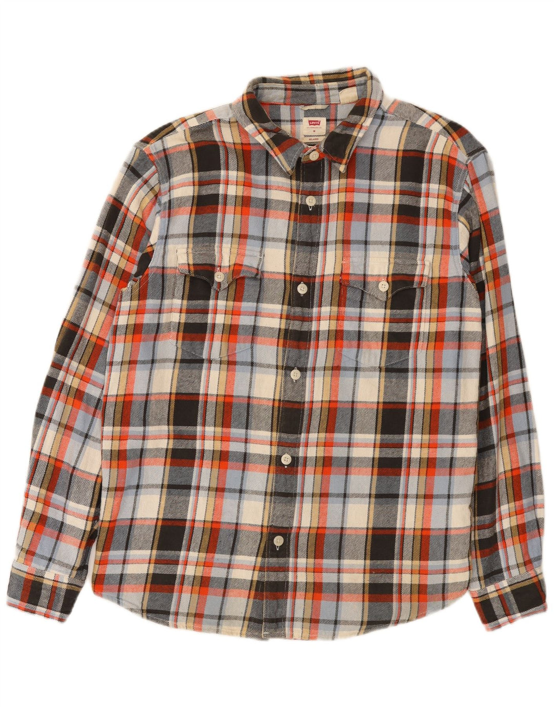 Levi's muška opuštena flanelska košulja, srednje raznobojni karirani pamuk