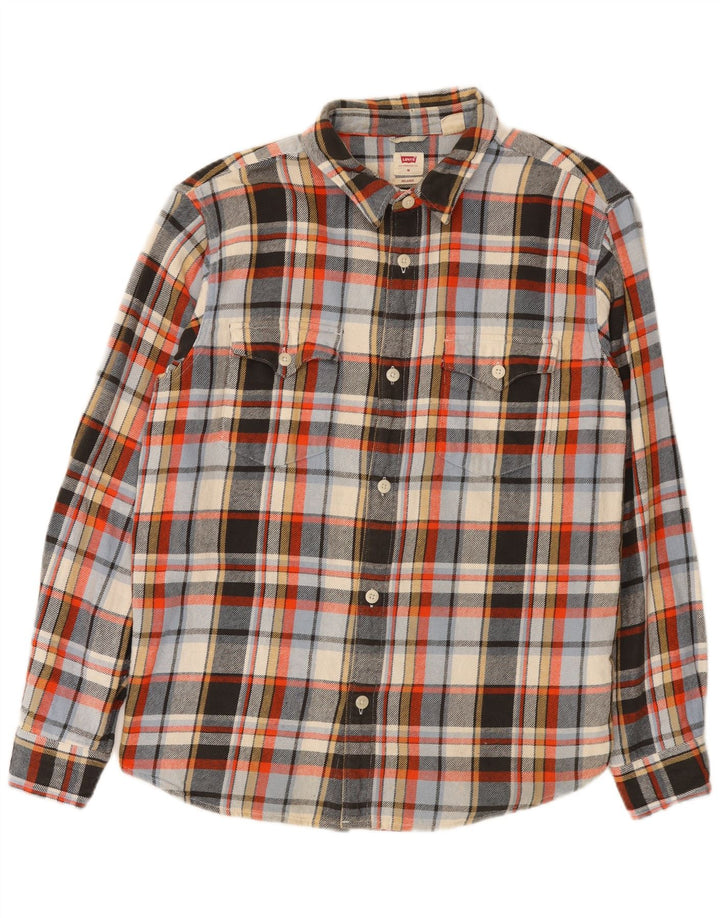 Levi's muška opuštena flanelska košulja, srednje raznobojni karirani pamuk