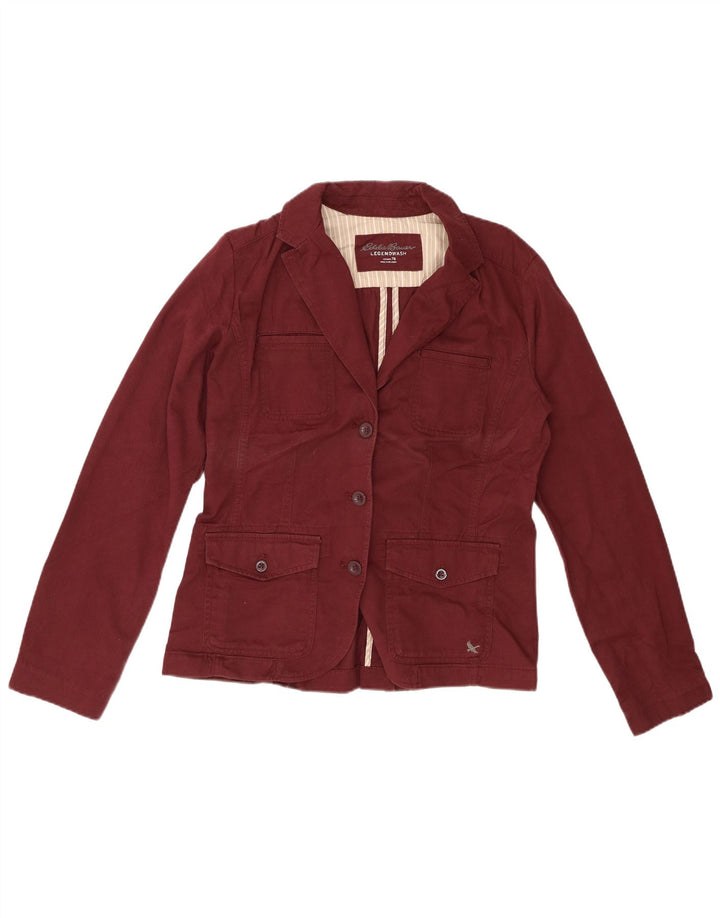 EDDIE BAUER Ženska jakna s 3 gumba US 8 Srednje kestenjasti pamuk