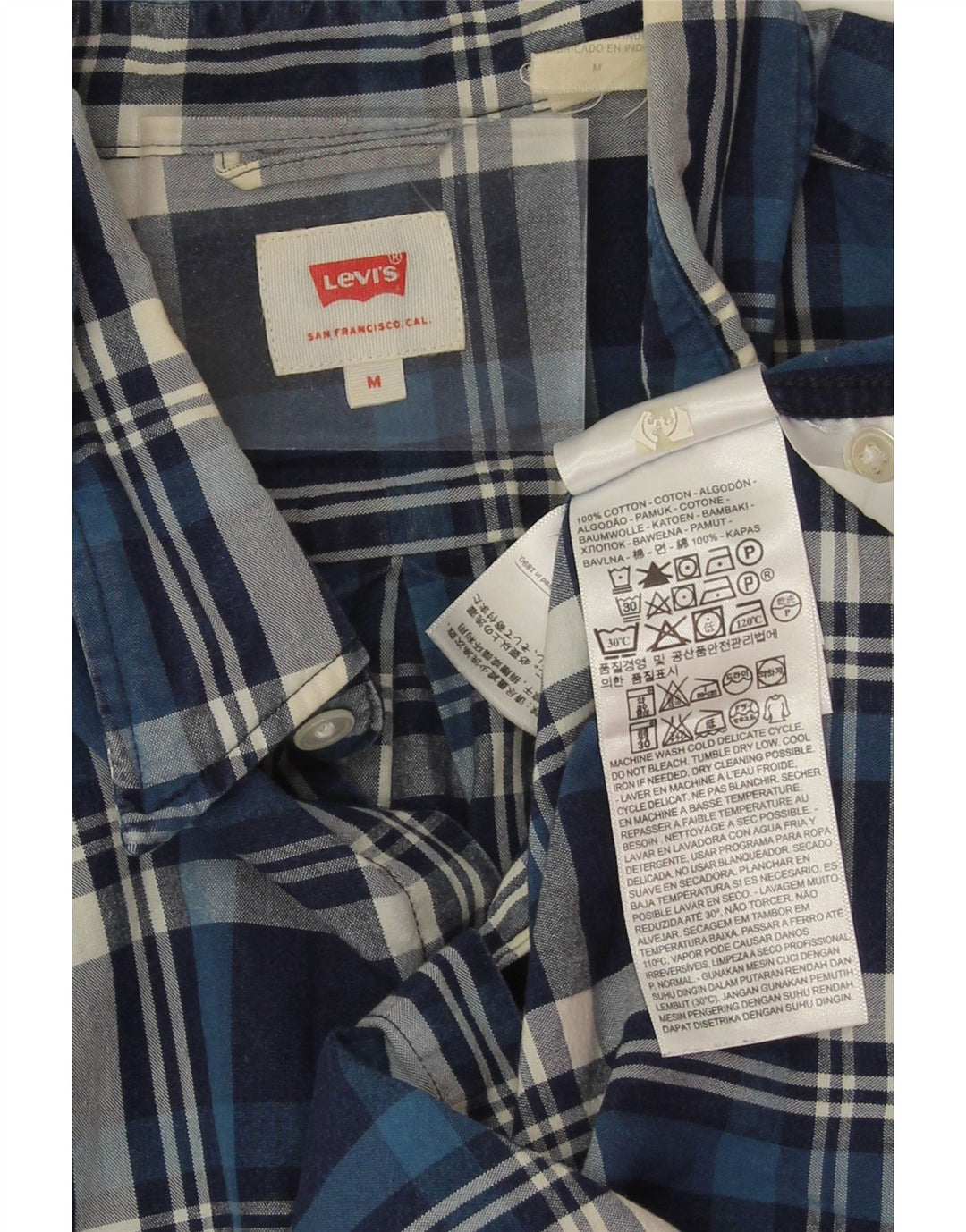 Levi's muška košulja srednje tamnoplave karirane boje