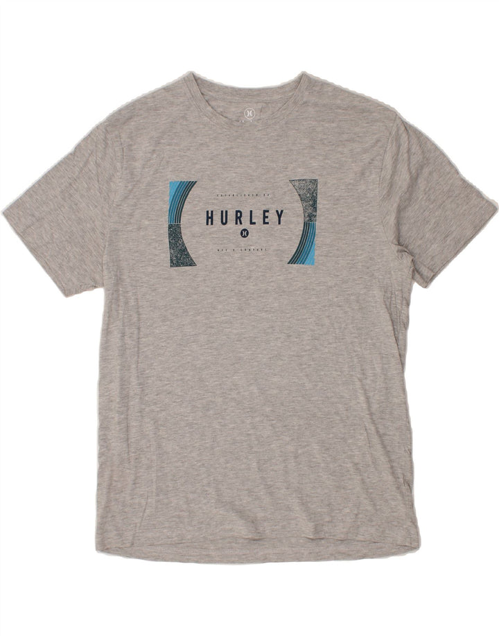 HURLEY Mens Graphic T-Shirt Top Medium Grey Cotton Vintage Hurley and Second-Hand Hurley from Messina Hembry 