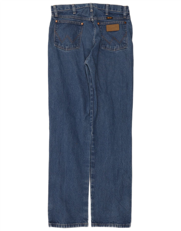Wrangler muške ravne traperice W32 L34 plavi pamuk