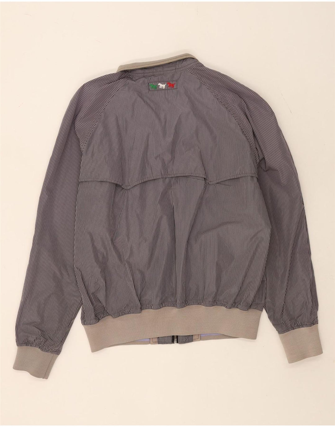 Benetton muška bomber jakna UK 44 2XL tamnoplavi pamuk od ginghama
