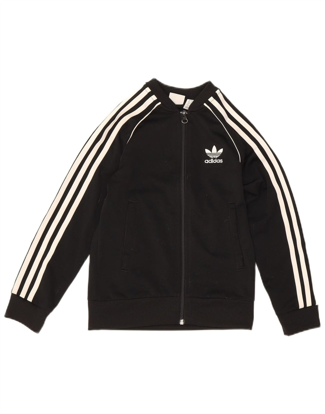 Gornja jakna od trenirke Adidas za dječake 7-8 godina crna poliester