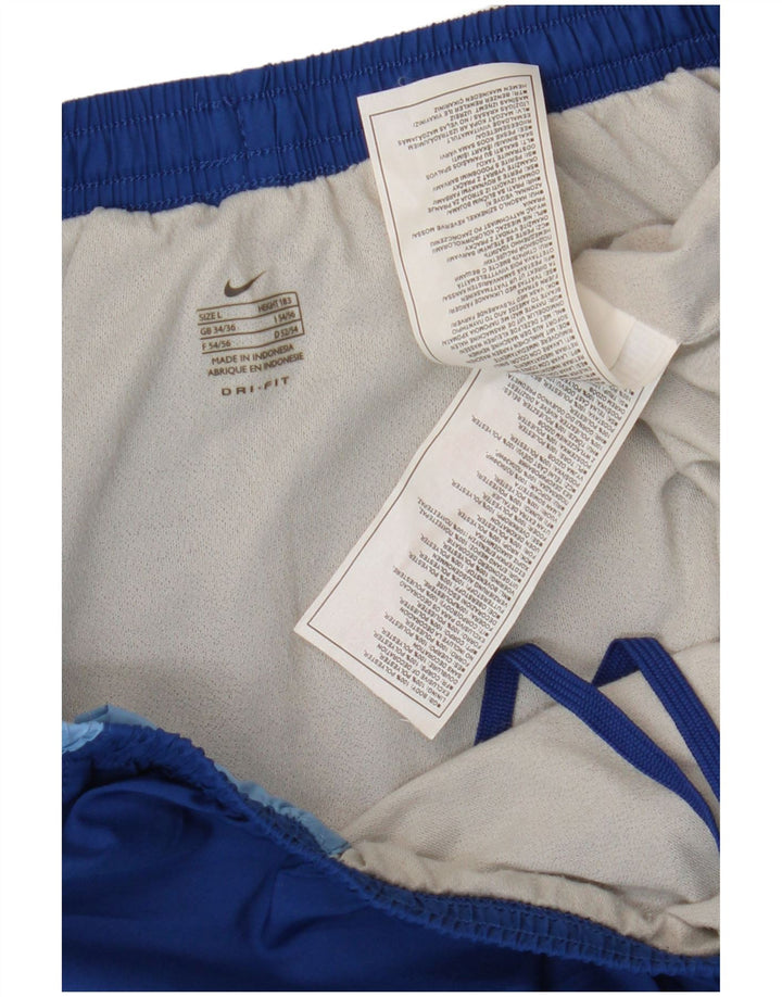 NIKE muške Dri Fit sportske kratke hlače od poliestera velike plave boje