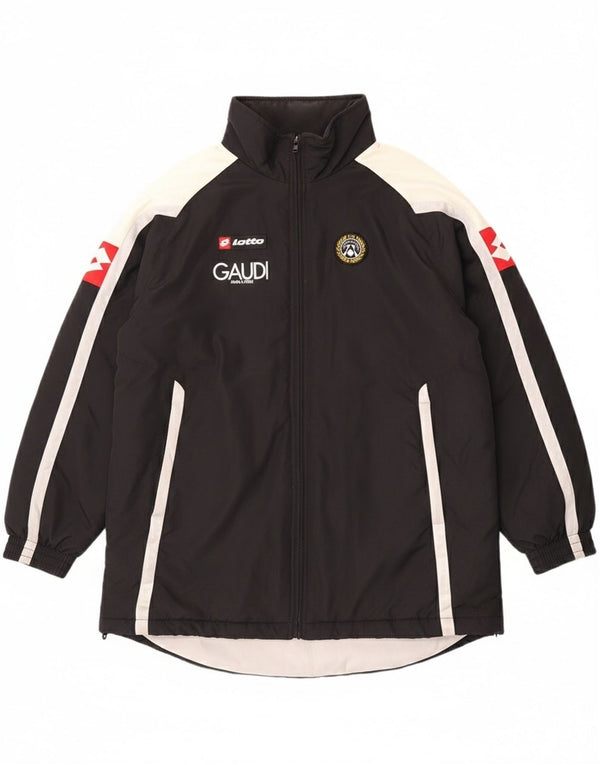 Lotto muška grafička vjetrovka kaput UK 44 2XL crni najlon u boji