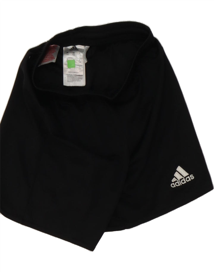 ADIDAS Boys Sport Shorts 7-8 Years  Black Polyester Vintage Adidas and Second-Hand Adidas from Messina Hembry 