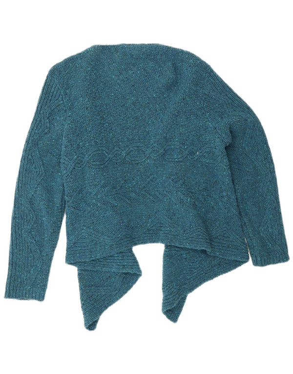 Blarney Woolen Mills ženski asimetrični kardigan pulover UK 14 Large Blue
