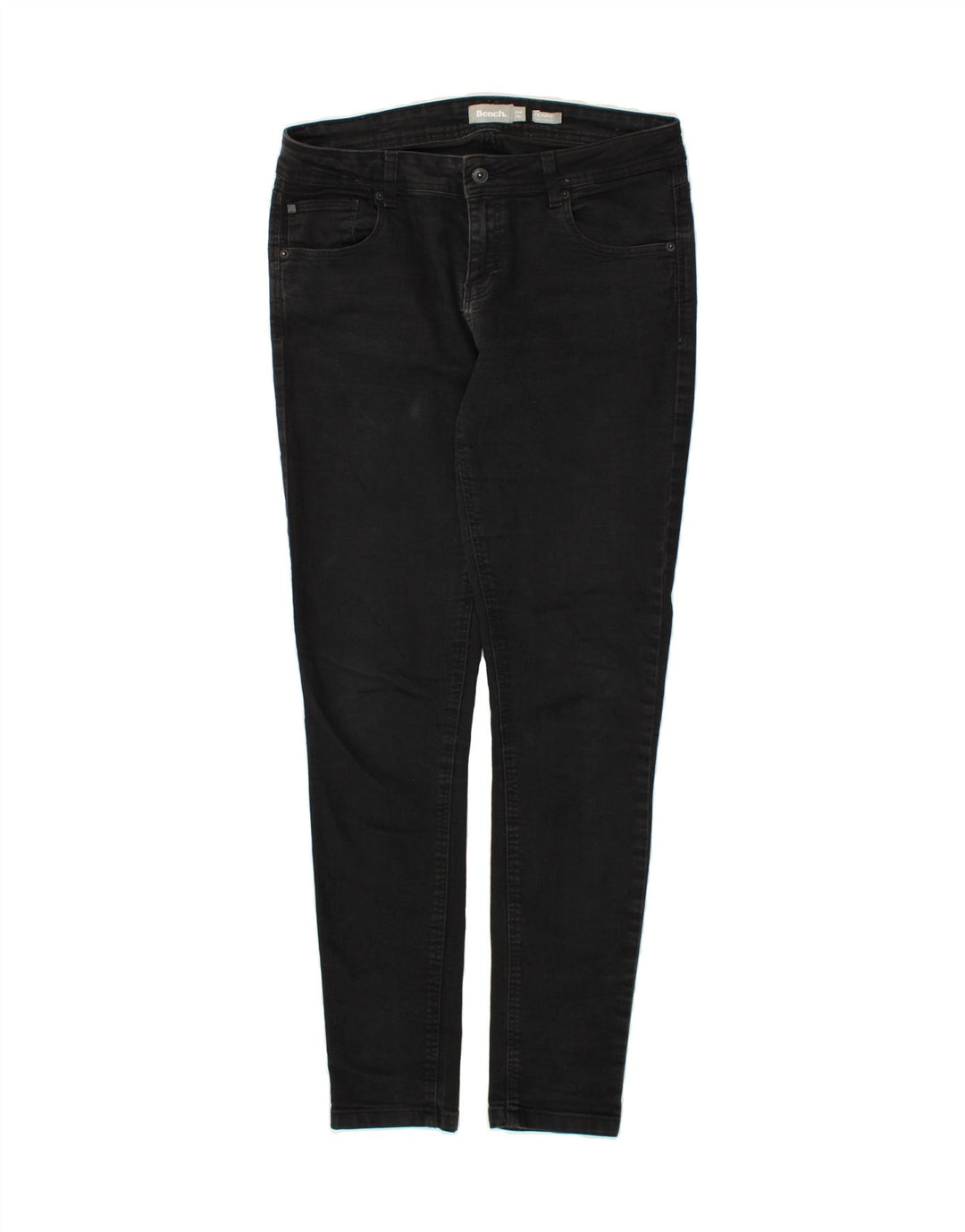 BENCH Womens Skinny Jeans W32 L34 Black Cotton Vintage Bench and Second-Hand Bench from Messina Hembry 