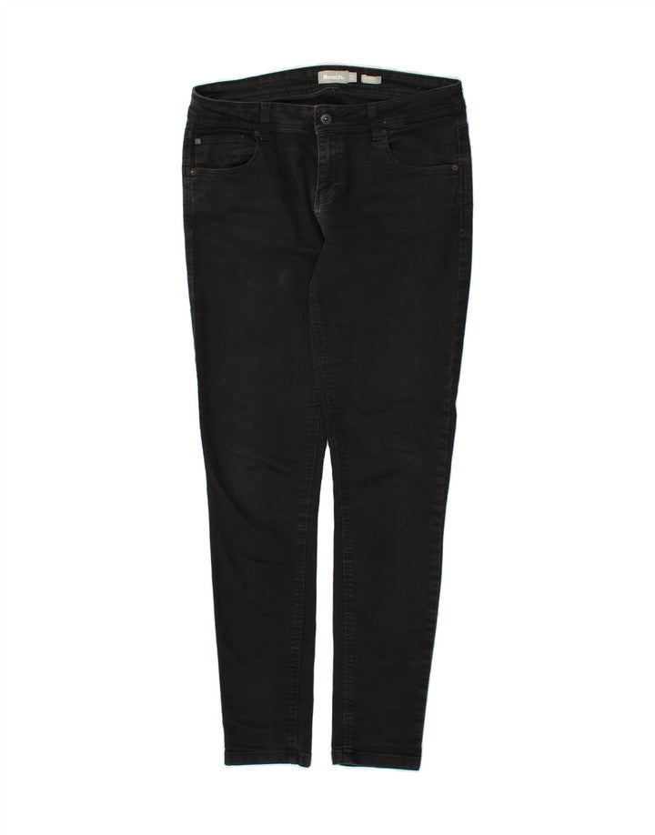 BENCH Womens Skinny Jeans W32 L34 Black Cotton Vintage Bench and Second-Hand Bench from Messina Hembry 