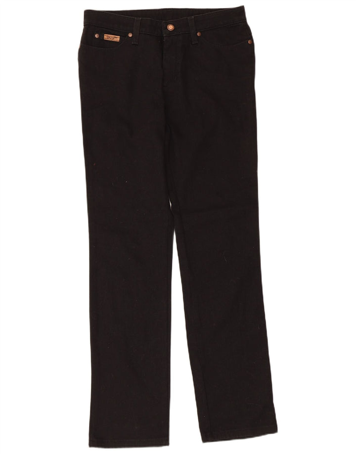 WRANGLER Muške ravne traperice W30 L31 crni pamuk