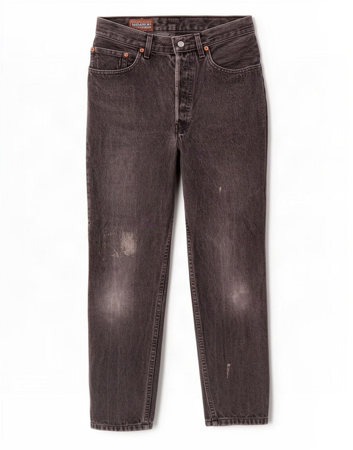 Levi's ženske 901 ravne ravne traperice W28 L27 sivi pamuk