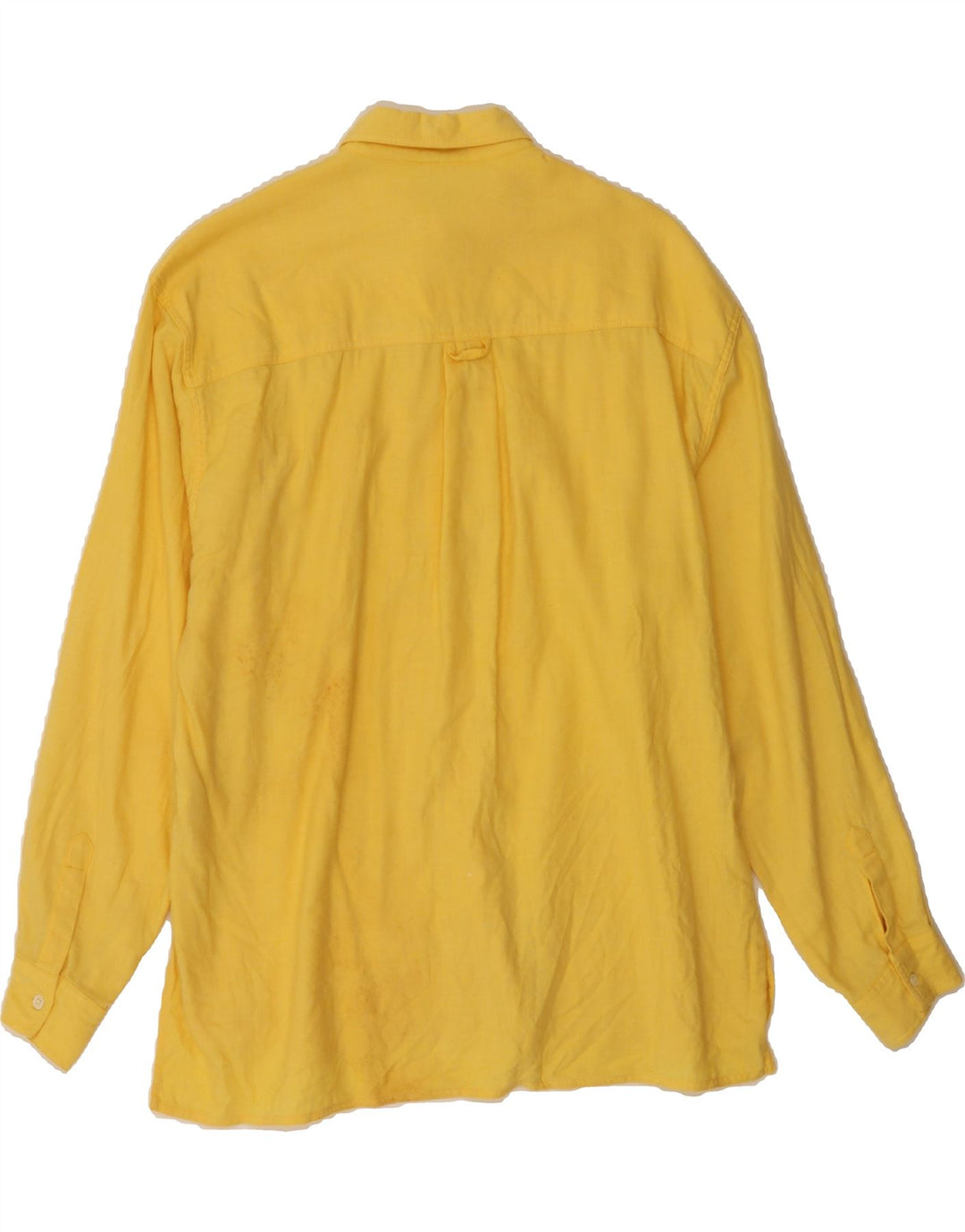 PENNY BLACK Womens Longline Oversized Shirt UK 12 Medium Yellow Wool Vintage Penny Black and Second-Hand Penny Black from Messina Hembry 