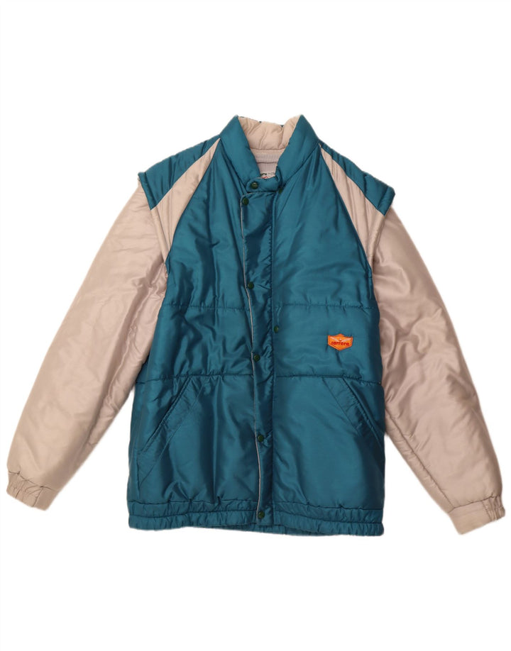 CARRERA muška podstavljena jakna UK 40 Large Blue Colourblock Poliester